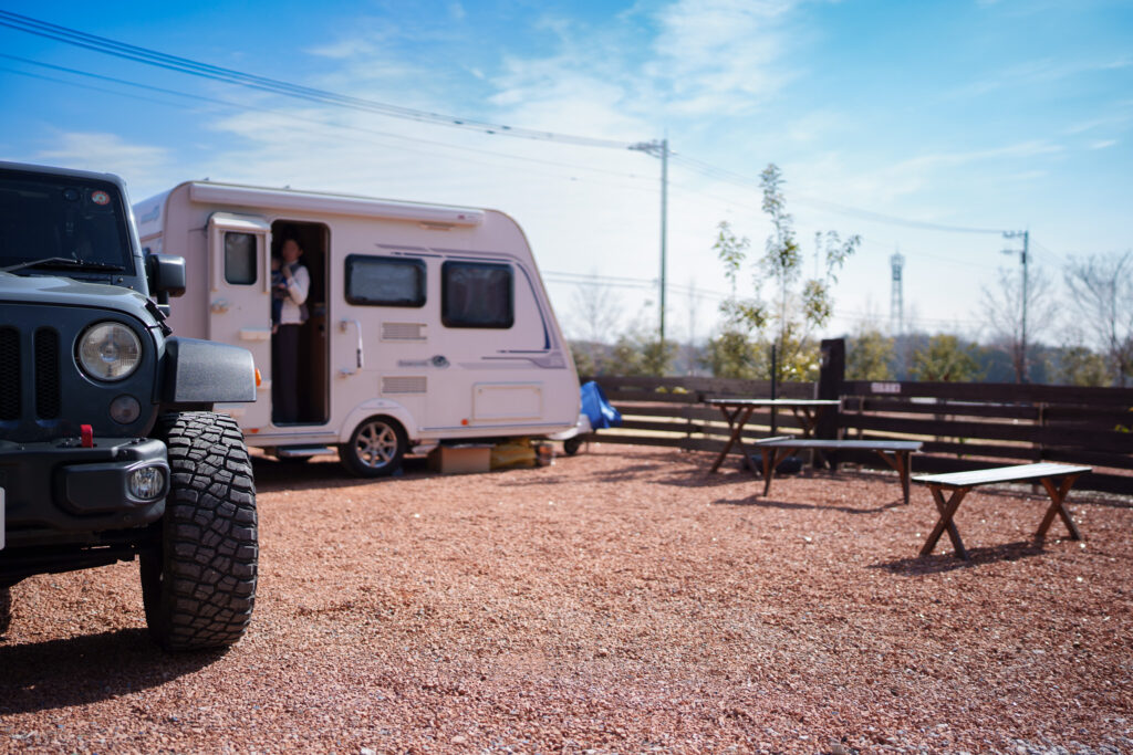 ムーバーでトレーラーの位置を微調整する